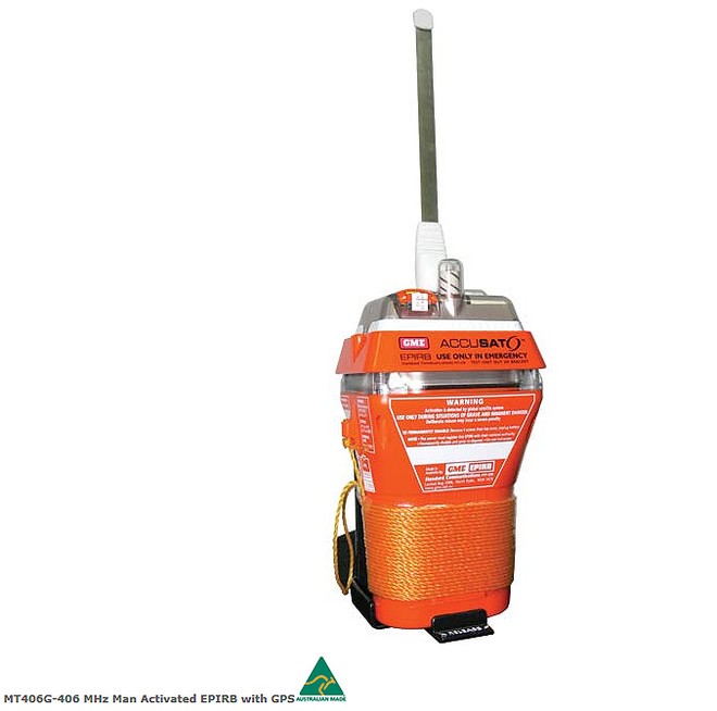 GME MT406G Epirb with GPS © GME . www.gme.net.au